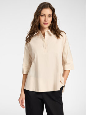 Elena Mirò Elena Mirò Bluzka 2009Z000058N002 Kremowy Boxy Fit