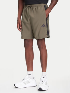 adidas adidas Športne kratke hlače Essential 3-Stripes Chelsea JE6434 Khaki Regular Fit