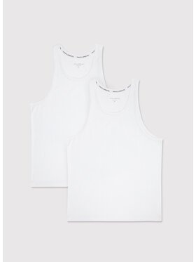 Pako Lorente Pako Lorente Komplet 2 tank topów U000B-TT-003 Biały Slim Fit