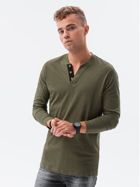 Ombre Ombre Longsleeve L133 Zielony Regular Fit