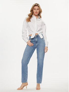 Guess Jeans Hlače W4RA21 D5912 Modra Regular Fit