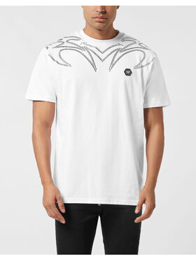 PHILIPP PLEIN PHILIPP PLEIN T-Shirt 26245 Biały Regular Fit