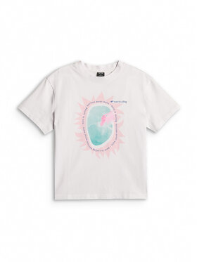 4F 4F T-Shirt FOB SUMMER Biały Loose Fit