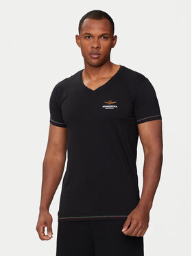 Aeronautica Militare Aeronautica Militare T-Shirt AM1UTI004 Μαύρο Regular Fit