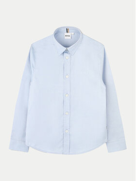 BOSS Boss Camicia J51130 M Celeste Regular Fit