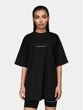 MADE BY SOCIETY MADE BY SOCIETY T-Shirt Tricou SLATE - T27323 Czarny Basic Fit