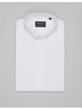 Borgio Borgio Koszula balmuccia_00533 Biały Slim Fit