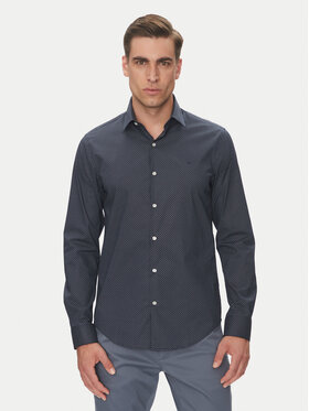 Calvin Klein Calvin Klein Koszula LV019EU005 Granatowy Slim Fit