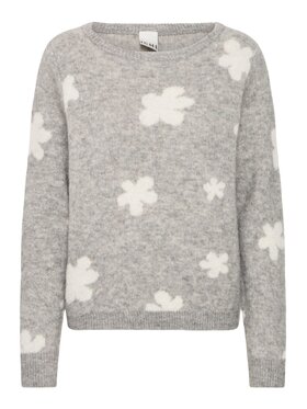 ICHI ICHI Maglione Maglia ihkamara ls23 Grigio Regular Fit