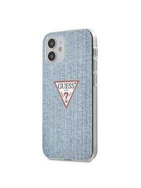 Guess Guess Etui na telefon Denim Triangle Lt Niebieski
