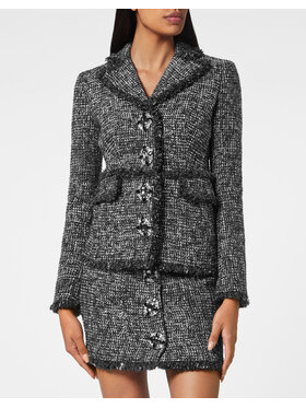 PHILIPP PLEIN PHILIPP PLEIN Marynarka 2741 Czarny Loose Fit
