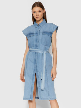 Gestuz Gestuz Farmer ruha Albagz 10905354 Kék Loose Fit