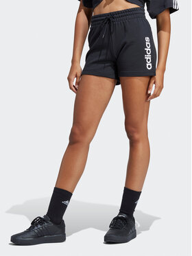 adidas adidas Αθλητικό σορτς Essentials Linear French Terry Shorts IC4442 Μαύρο Slim Fit
