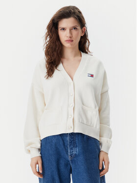 Tommy Jeans Tommy Jeans Kardigan DW0DW20257 Béžová Relaxed Fit