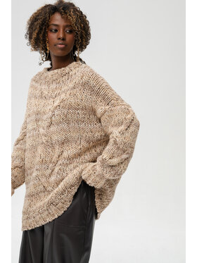 blue shadow blue shadow Sweter Klipo Brązowy Regular Fit