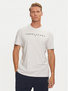 Tommy Jeans Tommy Jeans T-Shirt Linear Logo DM0DM20744 Γκρι Regular Fit
