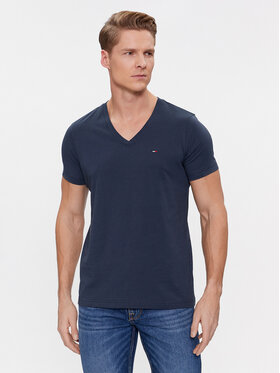 Tommy Jeans Tommy Jeans T-Shirt DM0DM04410 Tmavomodrá Regular Fit