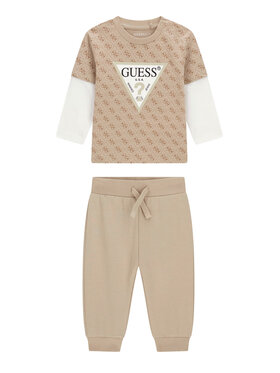 Guess Guess Blūzes un bikšu komplekts I6YG01 K3964 Bēšs Regular Fit