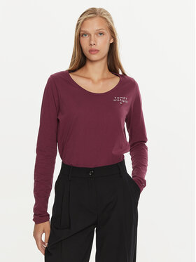 Tommy Hilfiger Tommy Hilfiger Bluzka UW0UW05224 Fioletowy Regular Fit