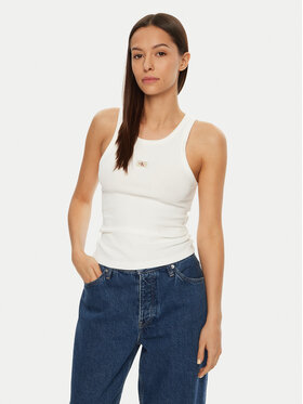 Calvin Klein Jeans Calvin Klein Jeans Top J20J224762 Bianco Slim Fit