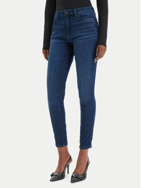 Guess Guess Jeans hlače W6RAB4 D5QQ0 Mornarsko modra