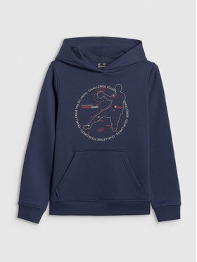 4F 4F Bluza URBAN COMMUTER Granatowy Regular Fit