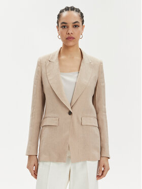 Marella Marella Giacca da abito Afro 2413041094 Beige Regular Fit