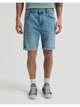Lee Lee Szorty jeansowe 5 POCKET SHORT Niebieski Straight Leg
