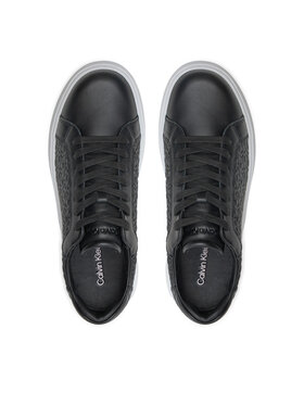 Calvin Klein Superge Low Top Lace Up Lth Mono HM0HM01498 Črna