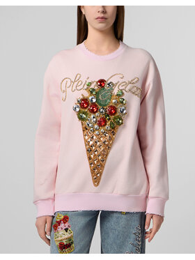 PHILIPP PLEIN PHILIPP PLEIN Bluza 30537 Różowy Regular Fit