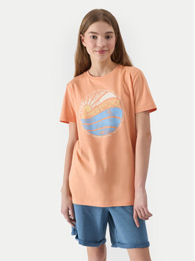 4F 4F Футболка 4FJWSS24TTSHM1135 Оранжевий Regular Fit