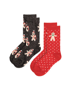 Nelli Blu Nelli Blu 2er-Set hohe Kindersocken 7KB-005-AW23 (2-pack) Bunt