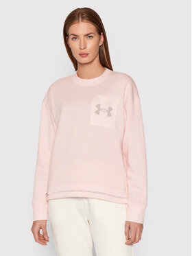 Under Armour Under Armour Суитшърт Ua RIval Fleece Logo 1365847 Розов Loose Fit