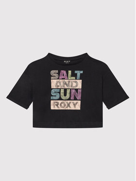 Roxy Roxy Tričko Call You Mine ERGZT03861 Čierna Regular Fit