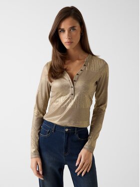 Guess Guess Sweter 180344 Złoty Classic Fit