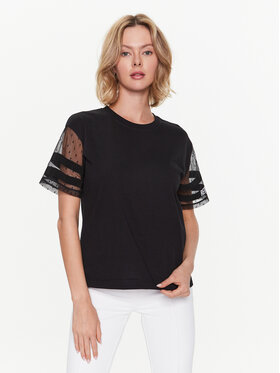 Red Valentino Red Valentino T-shirt 2R3MG15E6R0 Crna Regular Fit