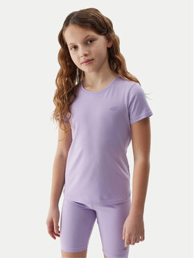 4F 4F Marškinėliai 4FJWSS24TTSHF1110 Violetinė Regular Fit