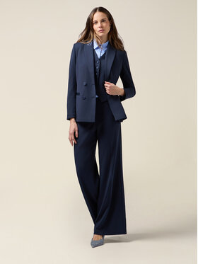 Oltre Oltre Pantaloni di tessuto P274J102440N034 Blu Regular Fit