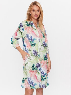 Olsen Olsen Každodenní šaty 13001684 Zelená Regular Fit