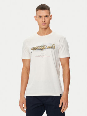Aeronautica Militare Aeronautica Militare T-Shirt 241TS2256J607 Biały Regular Fit