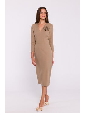 Stylove Stylove Sukienka wieczorowa S372 Beżowy Ladies Fit