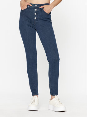 Calvin Klein Jeans Calvin Klein Jeans Jeans hlače J20J221779 Modra Super Skinny Fit