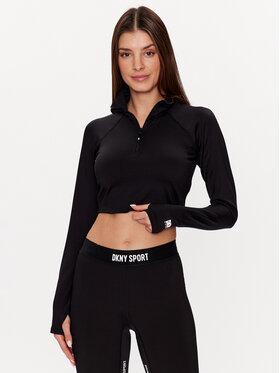 DKNY Sport DKNY Sport Blúz DP2T9232 Fekete Classic Fit