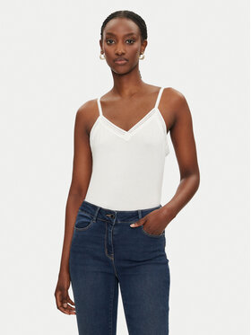Morgan Morgan Top 192-BARBA.N Weiß Slim Fit