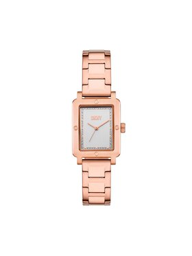 DKNY DKNY Hodinky City Rivet NY6663 Ružové zlatenie