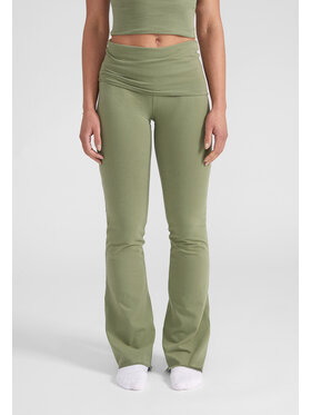 Style Republic Style Republic Legginsy Foldover Pants Zielony Athletic Fit