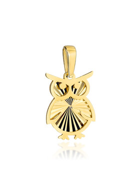 Fugart Fugart Naszyjnik Zawieszka złota diamentowana sowa FUG6-37-Z00531-2 Złoty
