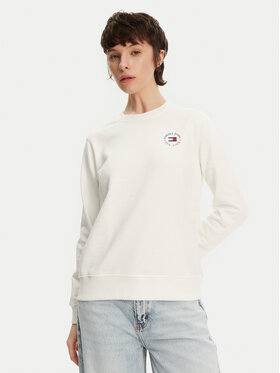 Tommy Jeans Tommy Jeans Sweatshirt Essential DW0DW20639 Weiß Regular Fit