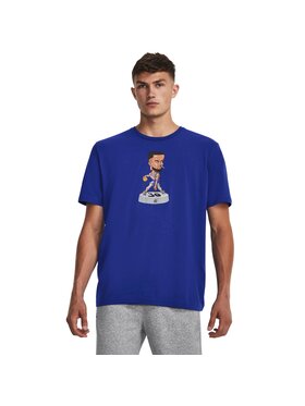 Under Armour Under Armour T-Shirt CURRY BOBBLE HEAD SS Granatowy Basic Fit