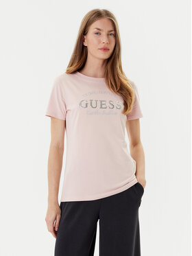 Guess Guess Футболка V5YI12 J1314 Рожевий Regular Fit